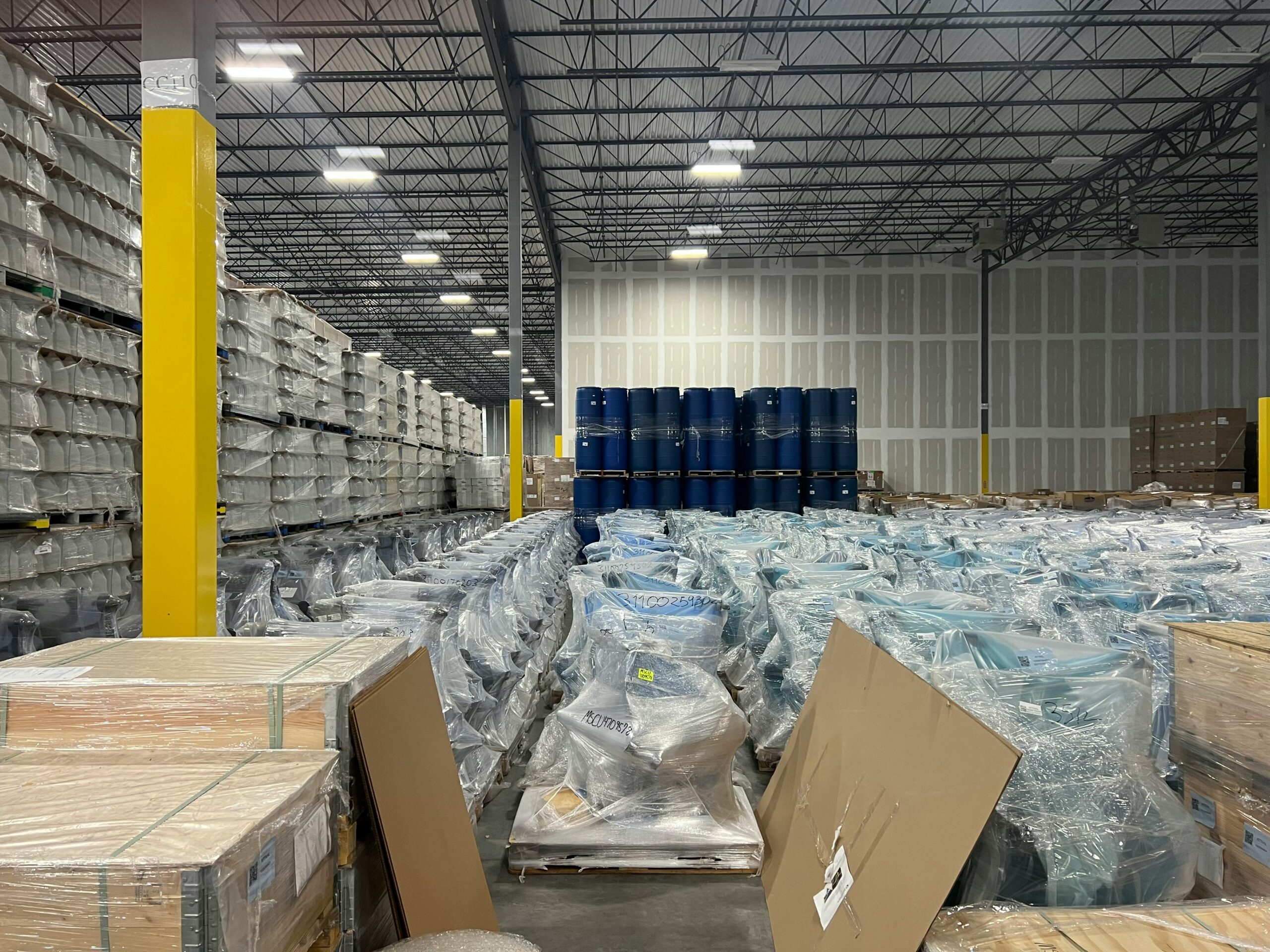Un entrepot de stockage
